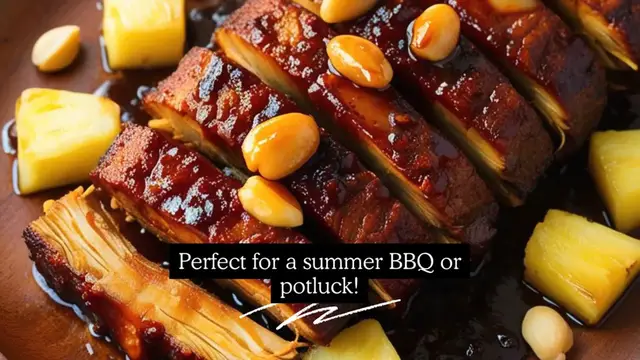 Video thumbnail for Vegan Hawaiian Kahlua Jackfruit Pork