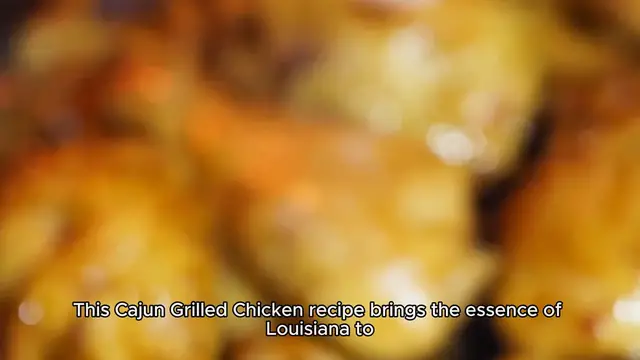 Video thumbnail for Cajun Grilled Chicken