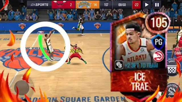 'Video thumbnail for knyt: trae young hits insane logo 3s in nba live mobile 20!'