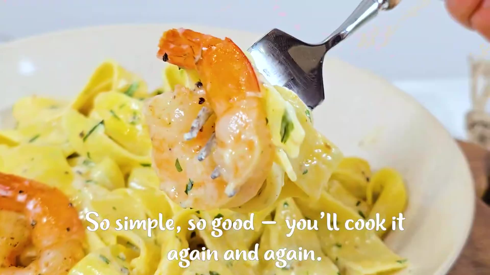 Video thumbnail for Shrimp Pasta Recipe