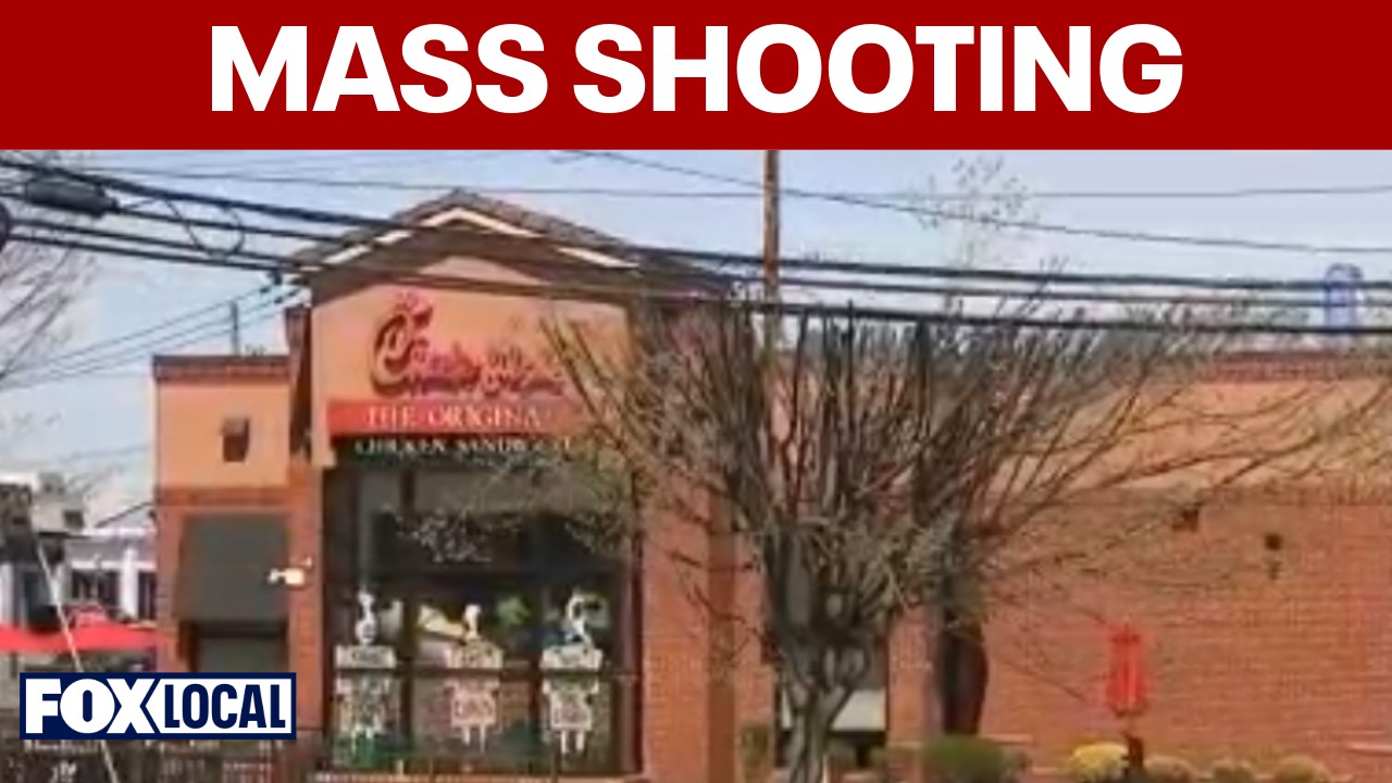 Video thumbnail for 1 dead, 6 injured after mass shooting erupts inside Chick-fil-A in NJ