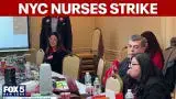 Video thumbnail for Nurses threatening to strike at some NYC hospitals