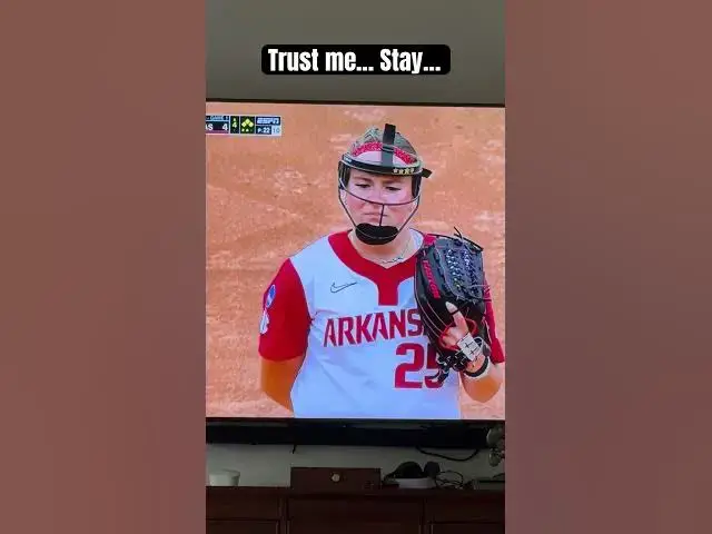 Video thumbnail for Umpire's Bad Call, Catcher's EPIC Response! Arkansas Softball GoesViral! #razorbacks  #ncaasoftball
