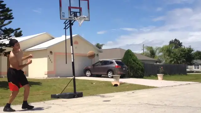 'Video thumbnail for Sick Low Rim Dunks! Behind The Back BTL Over Someone!'