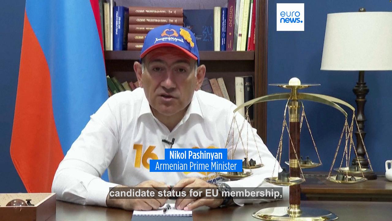Video thumbnail for Pashinyan moves to defuse Russia tensions while pledging Armenia's sovereignty ahead of crucial vote