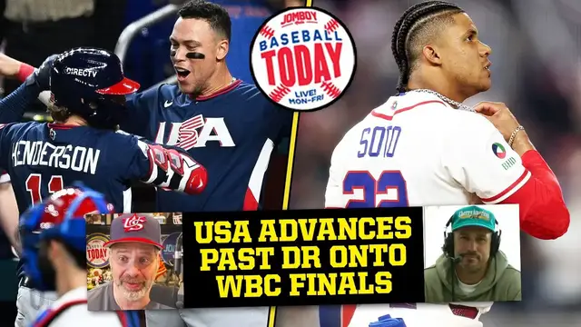 Video thumbnail for USA advances past Dominican Republic and onto the WBC championship | Baseball Today