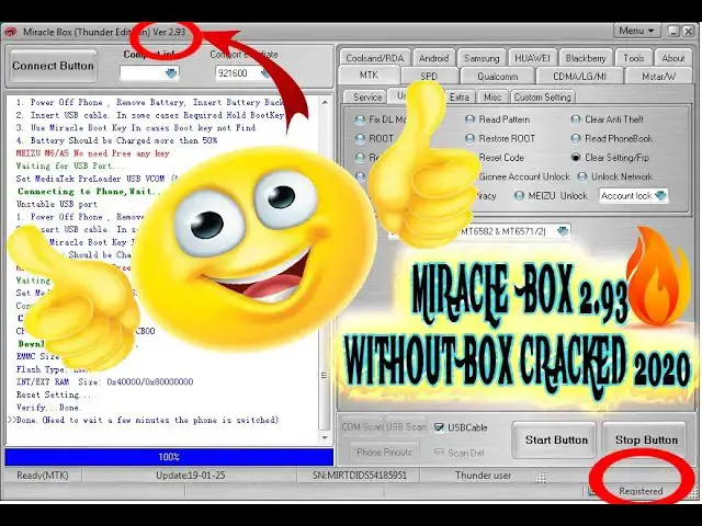 Video thumbnail for #Miracle  Box 2 93 Without Box Cracked 2020