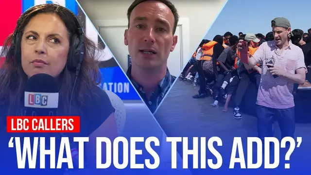 Video thumbnail for LBC callers react to Chris Philp's small boat 'stunt'