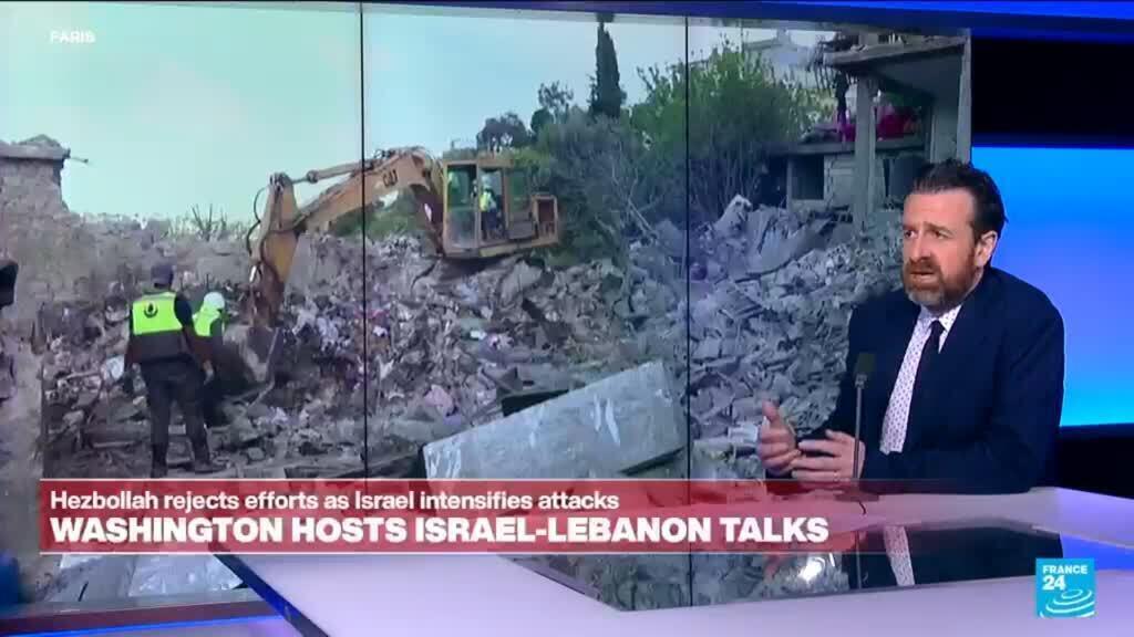 Video thumbnail for What hopes for Lebanon-Israel talks as Hezbollah urges cancellation?