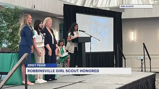 Video thumbnail for Jersey Proud: Robbinsville Girl Scout to throw first pitch at Trenton Thunder Garden State Night 