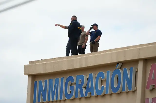 'Video thumbnail for Gunman fires on US immigration facility in Texas, killing at least two'