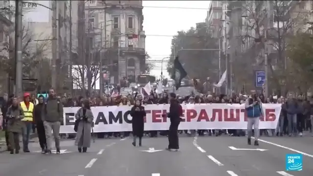 'Video thumbnail for Protests in Serbia over Kushner-linked redevelopment plan'