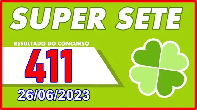 Video thumbnail for Saiu Resultado da Super Sete 411 de hoje, segunda (26/06/2023)