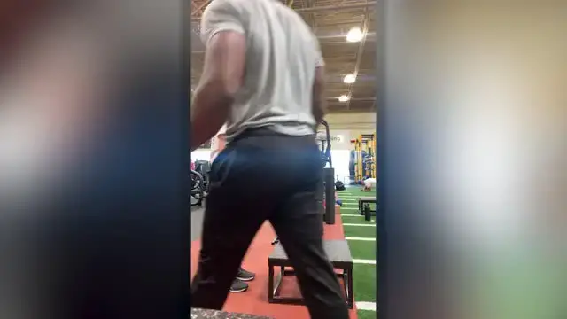 Video thumbnail for Personal Trainer And 80-Year-Old Client Celebrate After She Nails Box Jump | Happily TV