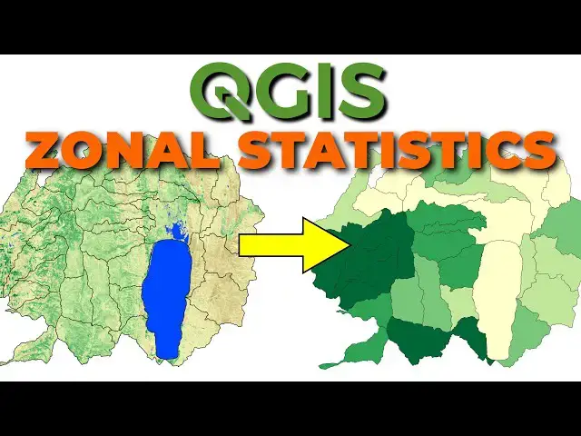'Video thumbnail for Zonal Statistics with QGIS: Summarize NDVI for Watersheds'