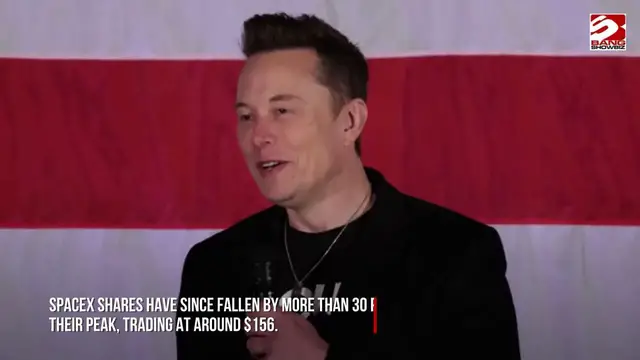 Video thumbnail for Elon Musk loses trillionaire status as SpaceX and Tesla shares tumble