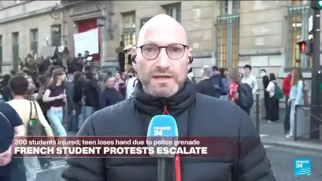 Video thumbnail for Paris students gear up for 'Black Tuesday' protests