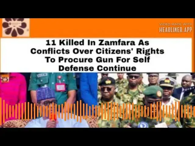 Video thumbnail for 11 Killed In Zamfara As Conflicts Over Citizens' Rights To Procure Gun For Self Defense Continue