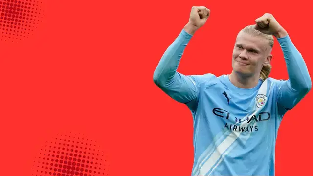 'Video thumbnail for ‘He could have scored five’ Guardiola hails Haaland form as City beat Everton'
