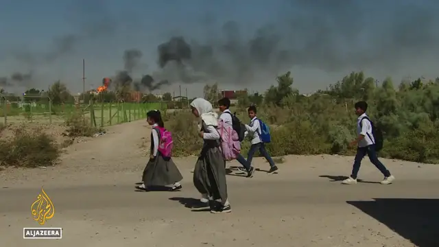 'Video thumbnail for Iraq oil pollution: Toxic emissions cause cancer'