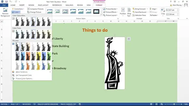 'Video thumbnail for Word Set Transparent Colour in Picture'