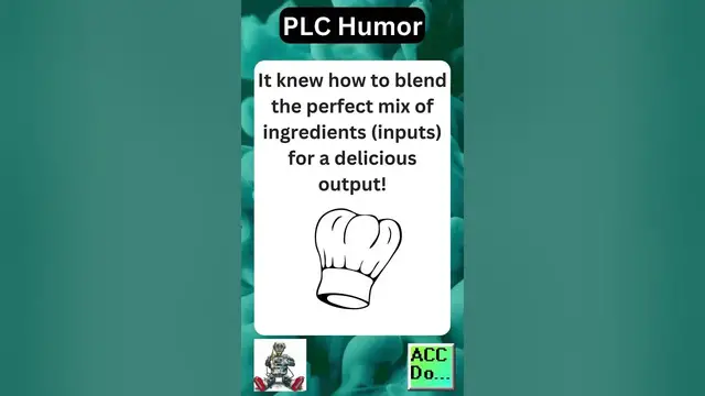 Video thumbnail for PLC humor become a chef...