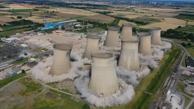 'Video thumbnail for Most cooling towers toppled with one detonation - 8 by Brown and Mason Group Ltd'