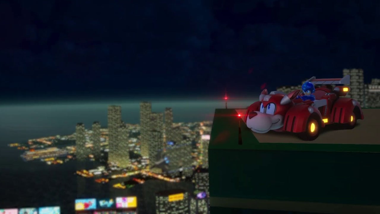 Video thumbnail for Sonic Racing: CrossWorlds - Official Mega Man Pack Teaser Trailer