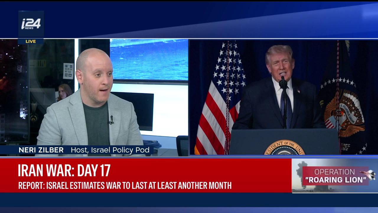 Video thumbnail for Israel reportedly estimating war may last at least 1 more month