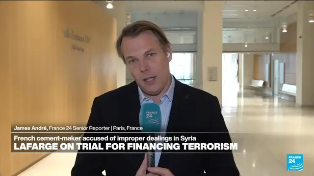 Video thumbnail for French cement-maker Lafarge risks heavy sentence in trial for financing terrorism in Syria