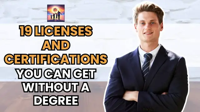 'Video thumbnail for 19 Licenses and Certificates You can Get Without a Degree'