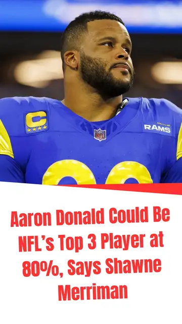 Video thumbnail for Aaron Donald Could Be NFL’s Top 3 Player at 80%, Says Shawne Merriman