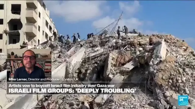 'Video thumbnail for 'Israeli movie industry complicit with genocide', film director says'