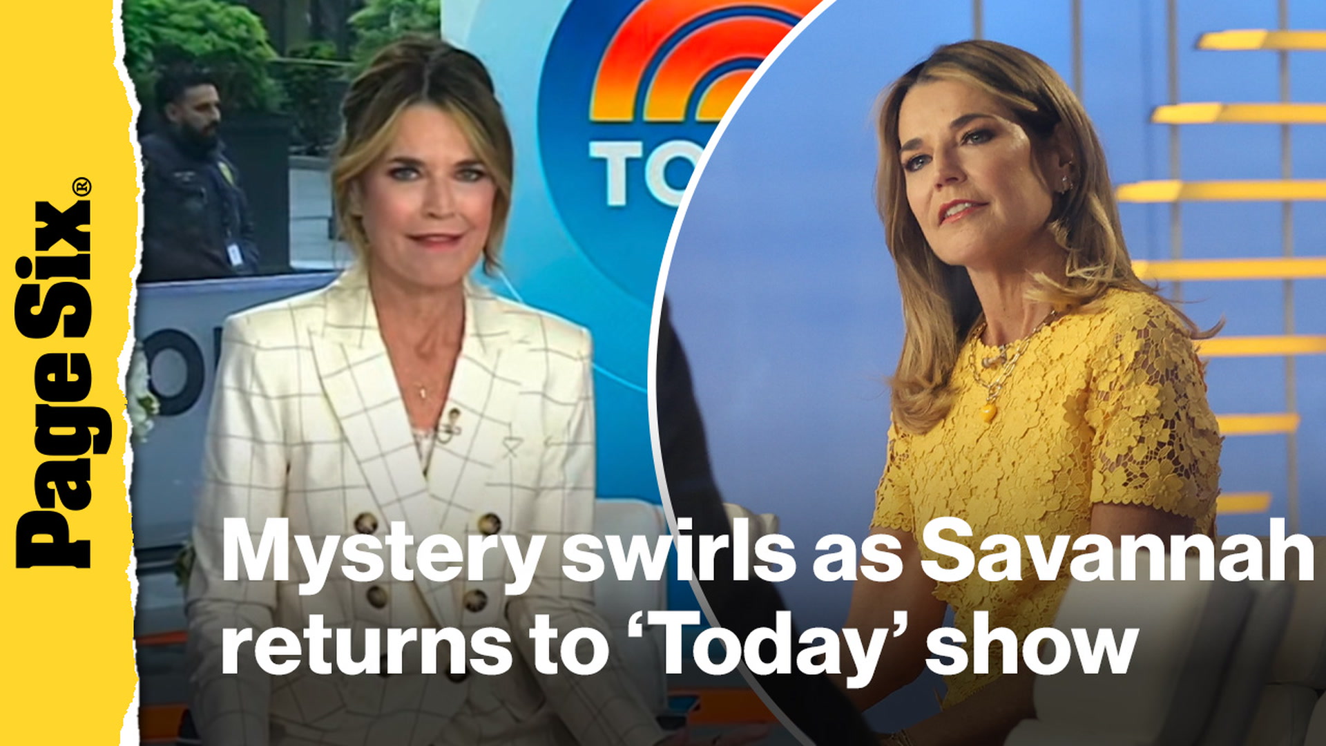 Video thumbnail for Mystery swirls as Savannah Guthrie returns to 'Today' show with no explanation on abrupt exit for unknown 'appointment'