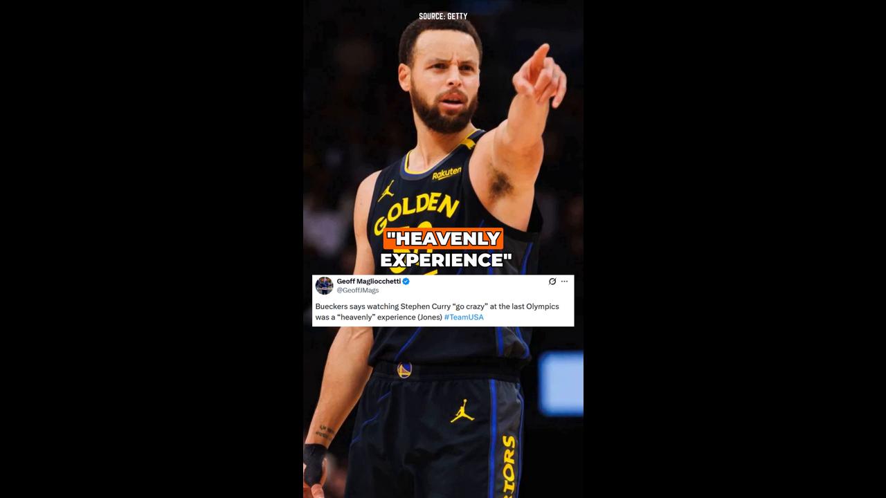 Video thumbnail for Paige Bueckers calls Stephen Curry's Olympic performance a 'heavenly experience'