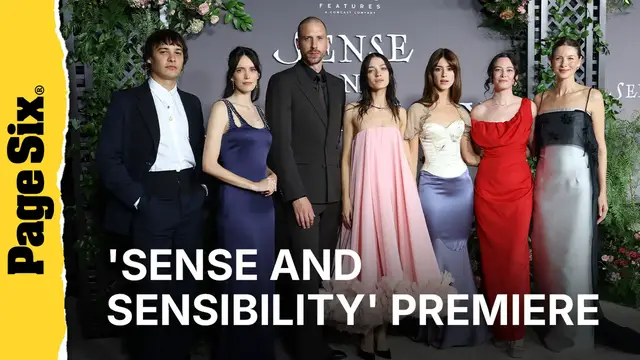 Video thumbnail for Daisy Edgar-Jones, George MacKay and more pose at the 'Sense and Sensibility' premiere