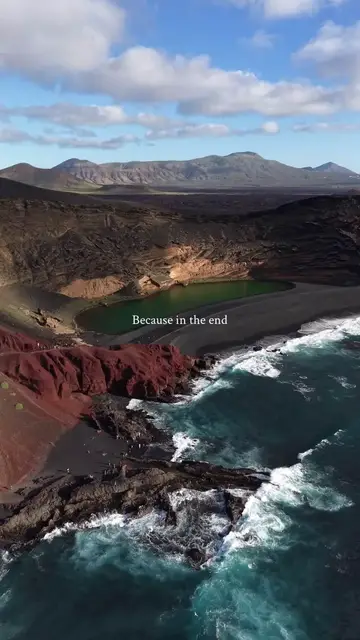Video thumbnail for Life and Ocean Reflections above Lanzarote Volcanic Coast