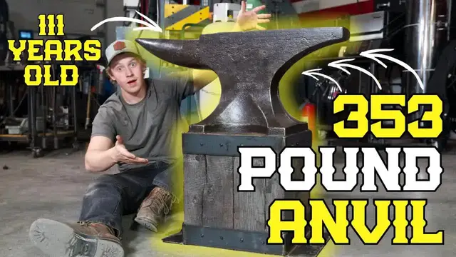 'Video thumbnail for will stelter: restoring a vintage soderfors anvil! metalworking, blacksmithing & crafting an anvil stand'