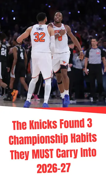 Video thumbnail for The Knicks Found 3 Championship Habits They MUST Carry Into 2026-27