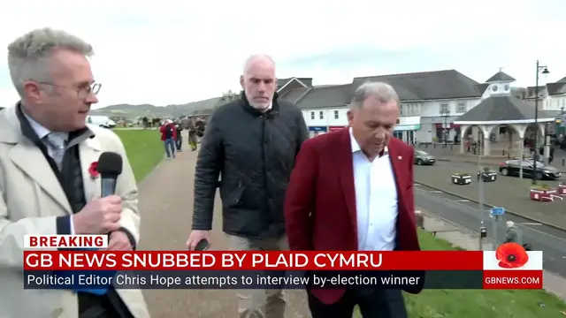 'Video thumbnail for Watch as Plaid Cymru leader snubs GB News’ Christopher Hope in painfully awkward exchange'