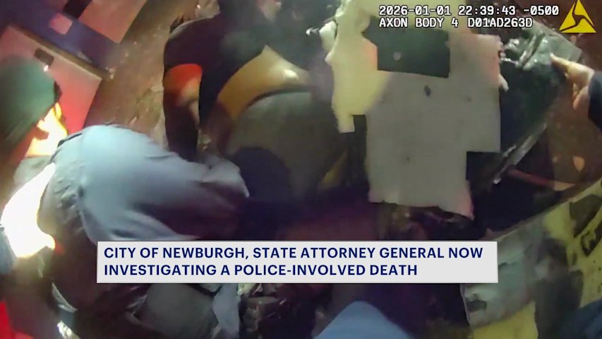 Video thumbnail for Newburgh launches internal investigation into death during police arrest