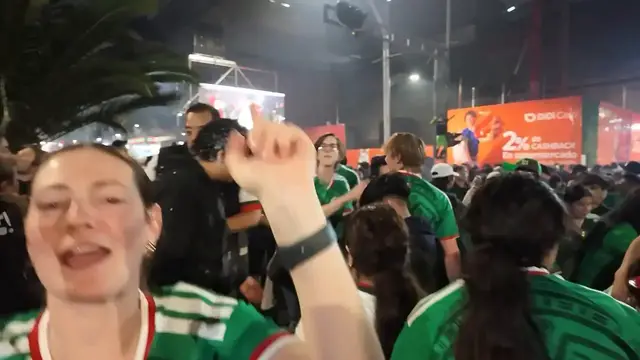 Video thumbnail for Mexico: Mexico erupts in celebration after Round of 16 qualification in World Cup.