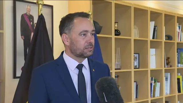 'Video thumbnail for Belgian FM Maxime Prevot says it's time to preserve the possibility of a two-state solution'
