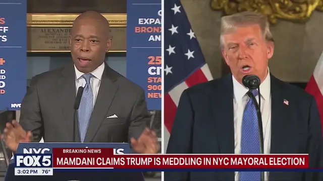 'Video thumbnail for Mamdani claims Trump is meddling in NYC mayoral election'