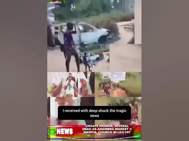 Video thumbnail for Unsafe Nigeria; Several Dead As Anambra Market @ Nawfia, Church In Lilu Hit