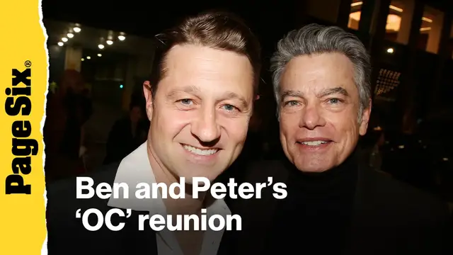 'Video thumbnail for See Peter Gallagher and Ben McKenzie's 'OC' reunion at opening night of Liberation on Broadway in NYC'