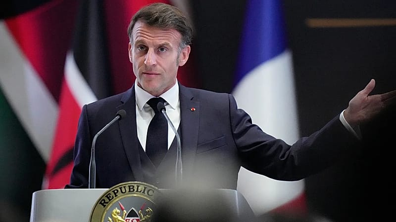 Video thumbnail for France's Macron defends Europe role in Africa as he seeks reset in Nairobi