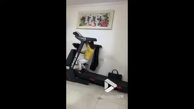 'Video thumbnail for VV5011 Little girl has treadmill mishap'
