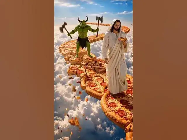 Video thumbnail for Jesus walk the pizza☺️ #amen #jesus #oraçãoforte #oraçaodamanhã #oraçãodanoite #oraçãododia #shorts