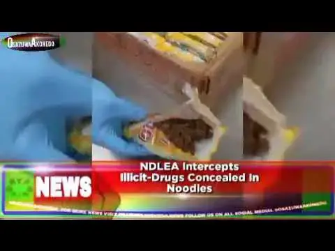 Video thumbnail for NDLEA Intercepts Illicit-Drugs Concealed In Noodles ~ OsazuwaAkonedo
